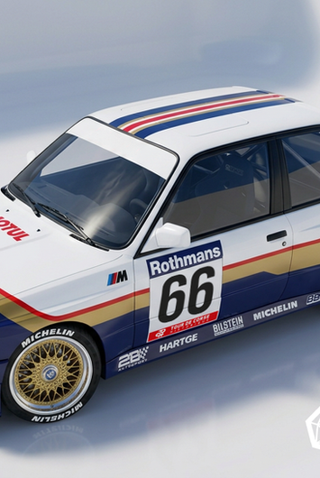 Livrée Rothmans pour BMW M3 e30. Un design par Graphikustoms