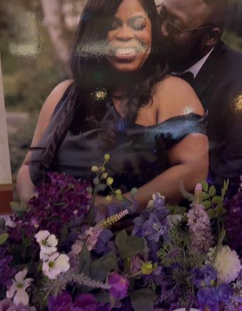 purple floral box