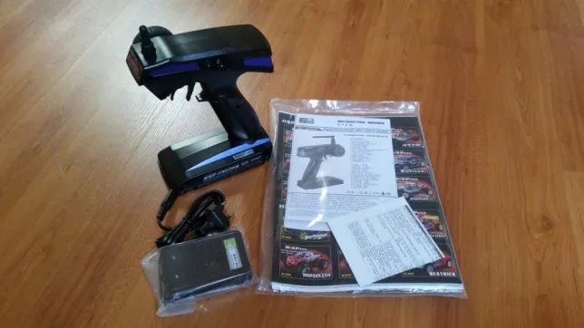 Miniatura: Carro elétrico 1:10 HSP Rally Monster Azul Normal ou Brushless