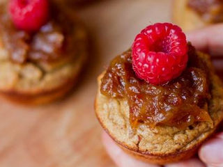 Date & Raspberry Cupcakes.