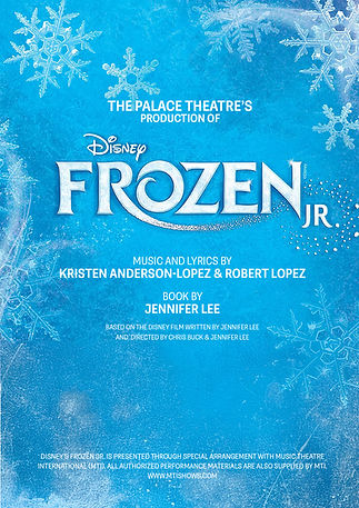 Frozen Jr. the Musical show poster