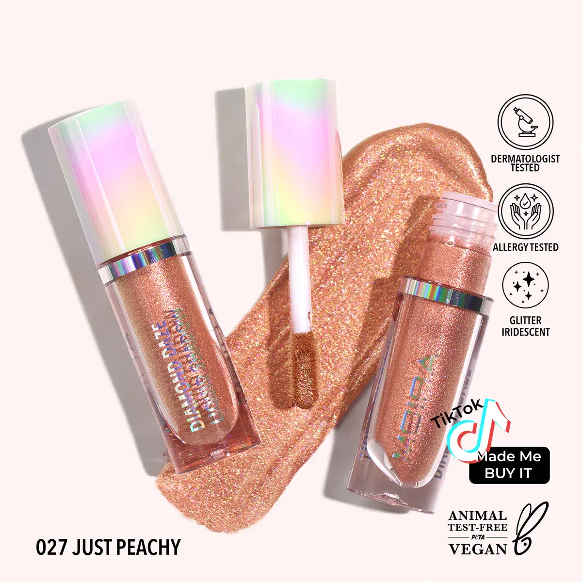 Moira DIAMOND DAZE LIQUID SHADOW (027, JUST PEACHY)