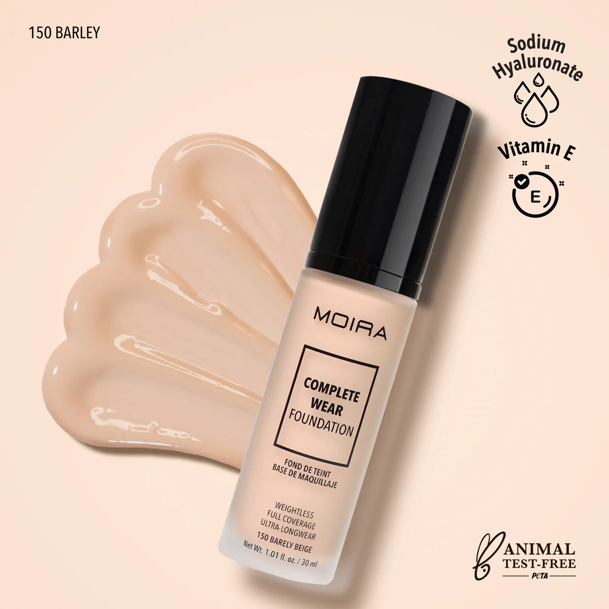 Moira COMPLETE WEAR™ FOUNDATION 150 BARLEY