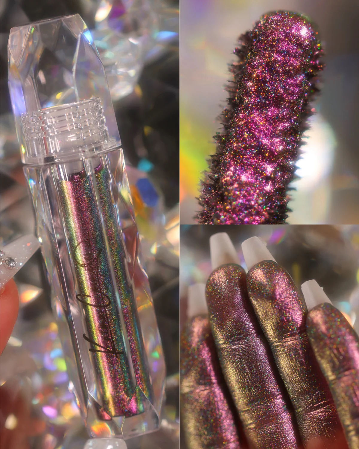 HOLOGRAPHIC MULTICHROME LIQUID GLITTER EYESHADOW - MYSTIQUE