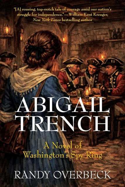 Abigail Trench book cover: woman and soldiers in a tavern