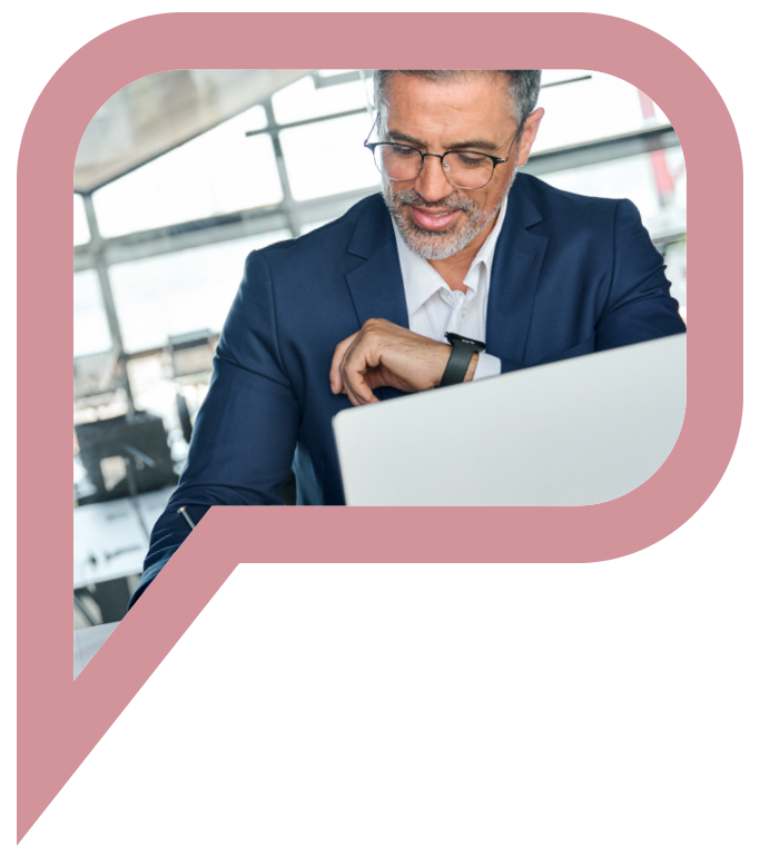 a man with laptop