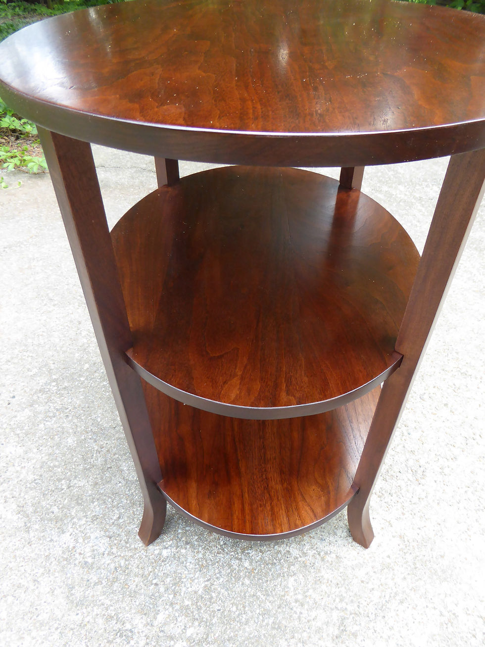 Thumbnail: English walnut matching oval side tables