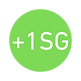 +1 SG in green circle