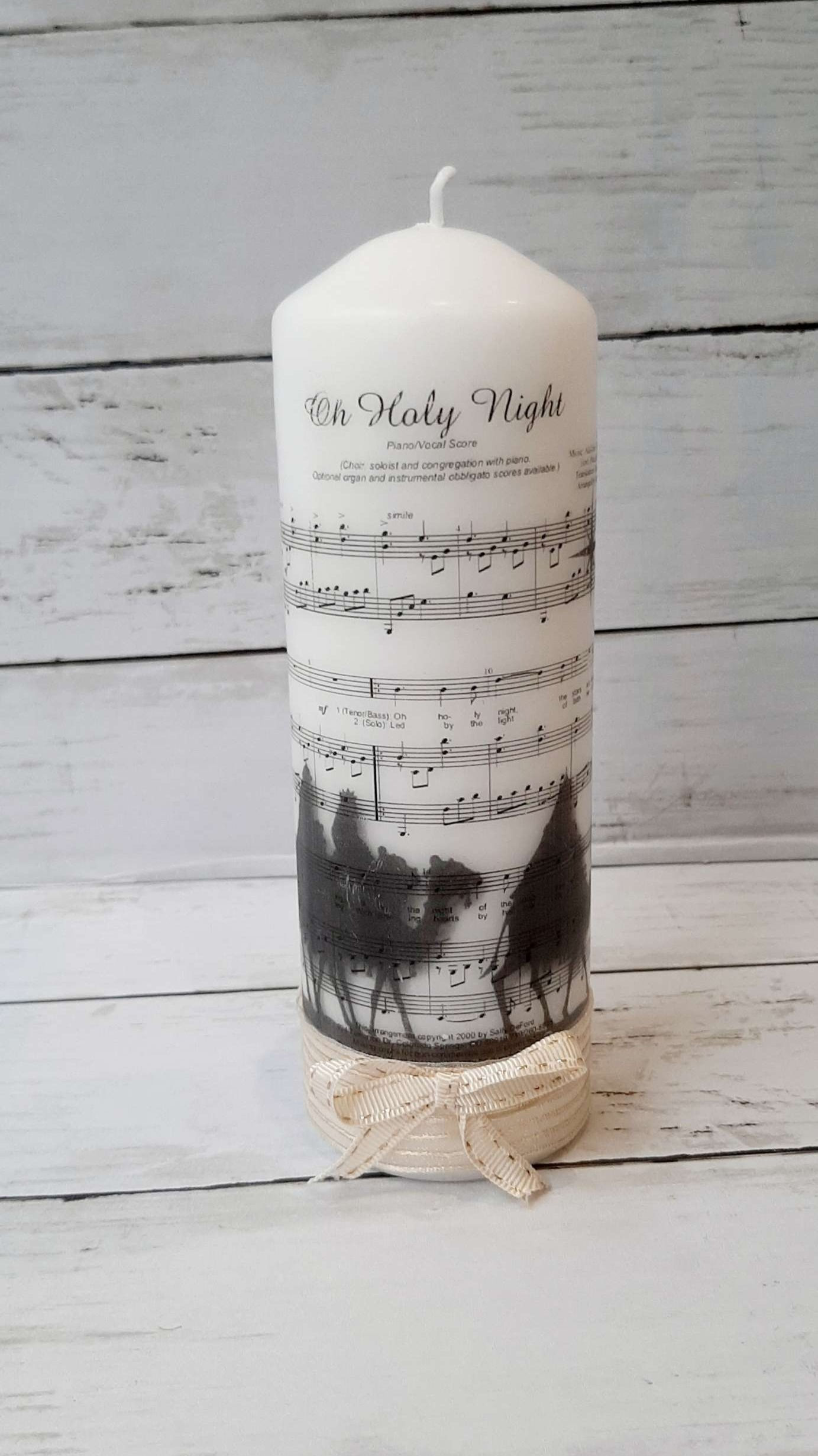 O Holy Night Pillar Candle