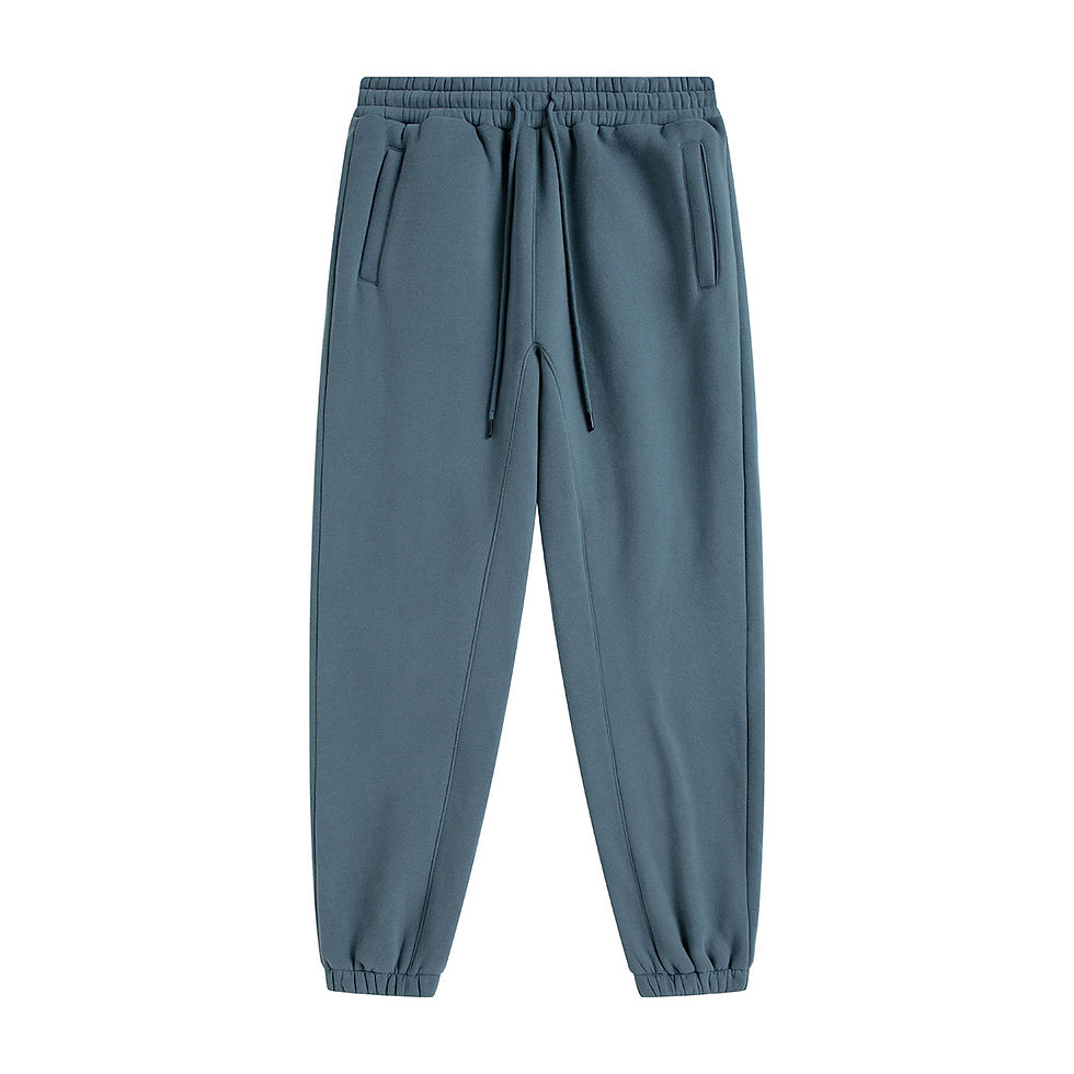 Miniature : YLS Men 330GSM Fleece Thick Blank Custom Logo Printing Jogger Suit Set Plus Size