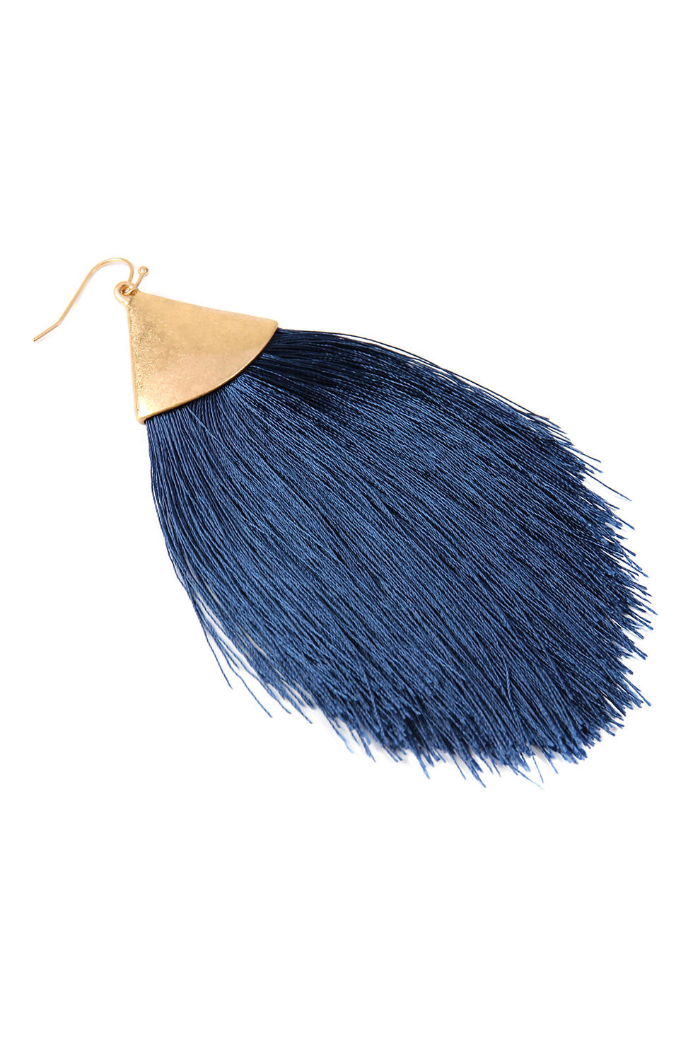 Thumbnail: Oversized Tassel Drop Earrings