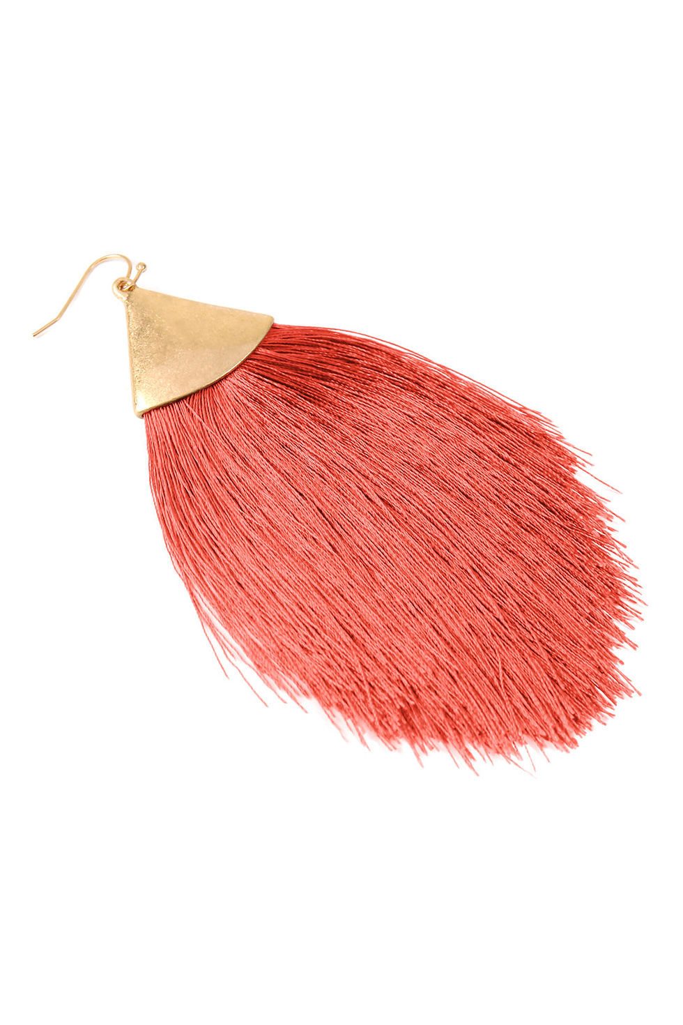 Thumbnail: Oversized Tassel Drop Earrings