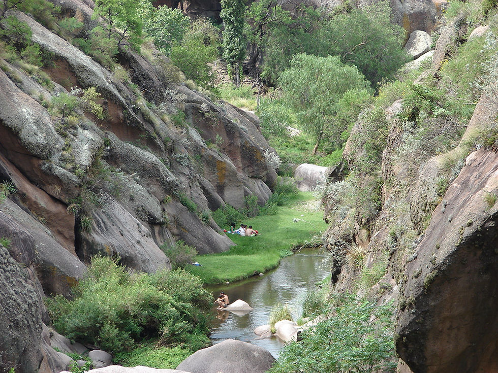 "La quebrada" del río San Marcos