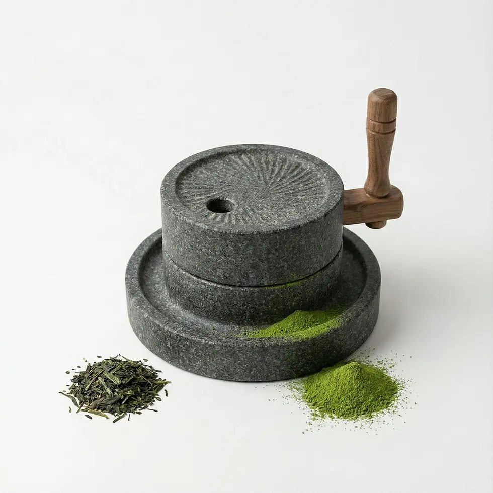 Profesyonel el taşı matcha değirmeni