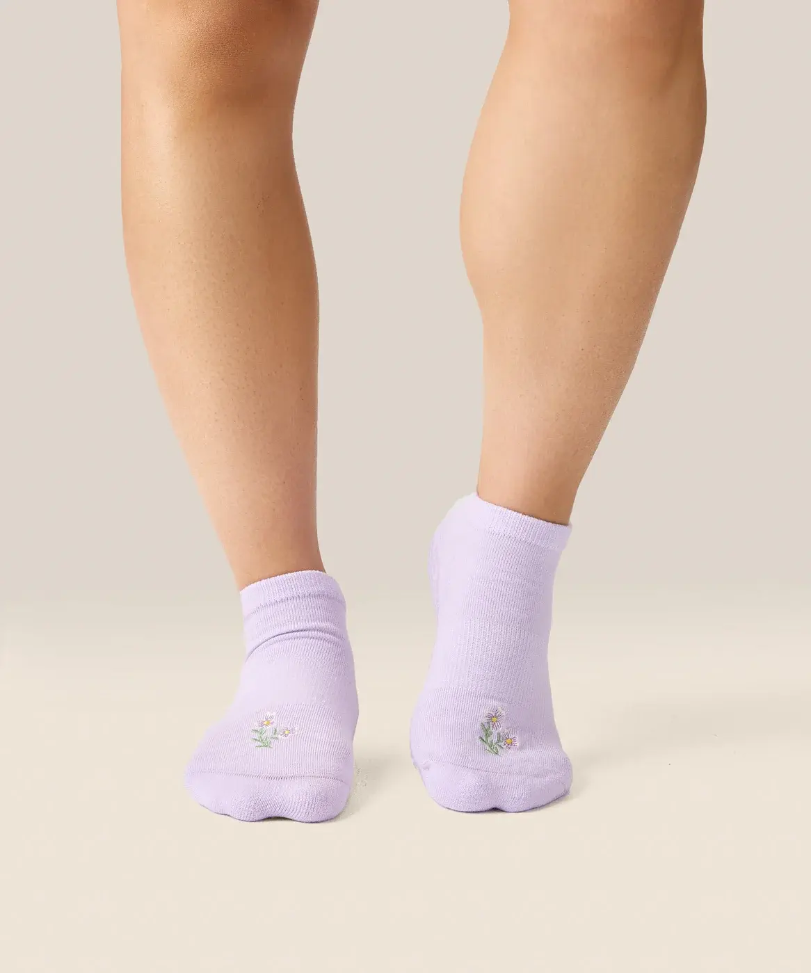 Low Rise Grip Socks - Blooming Lilac
