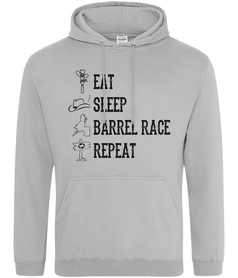 Thumbnail: UNISEX HOODIE :EAT, SLEEP, BARREL RACE, REPEAT