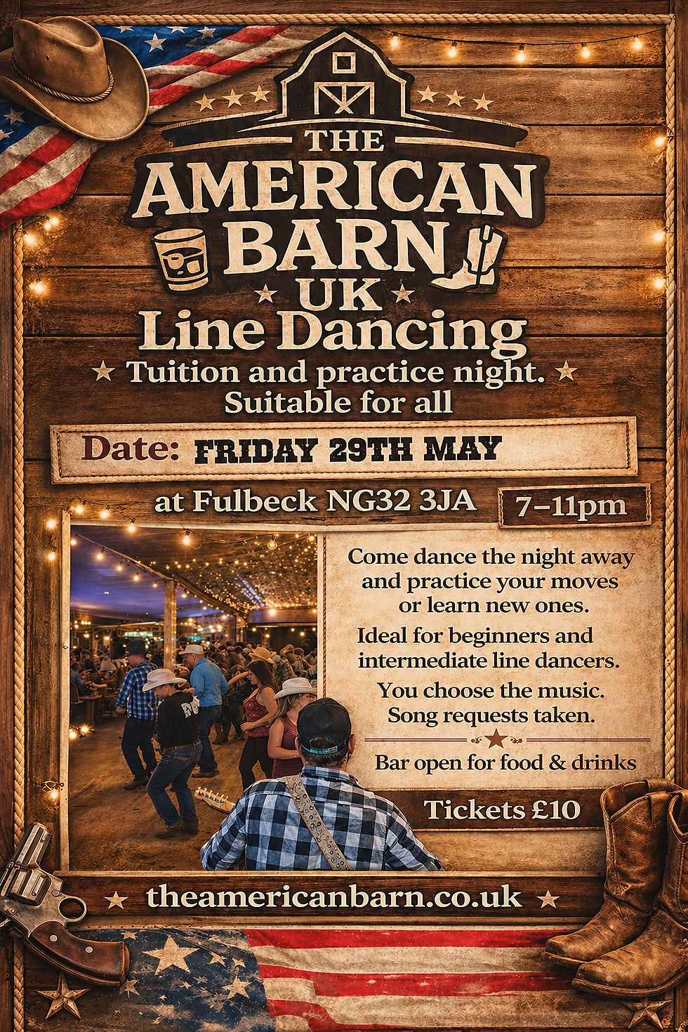 Line Dancing Tuition & Practice Night - 29th May 2026