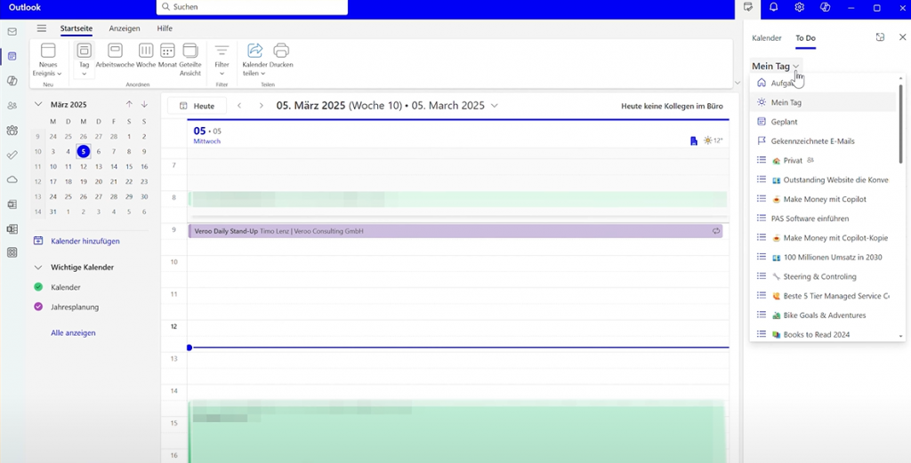 andere Listen anzeigen lassen