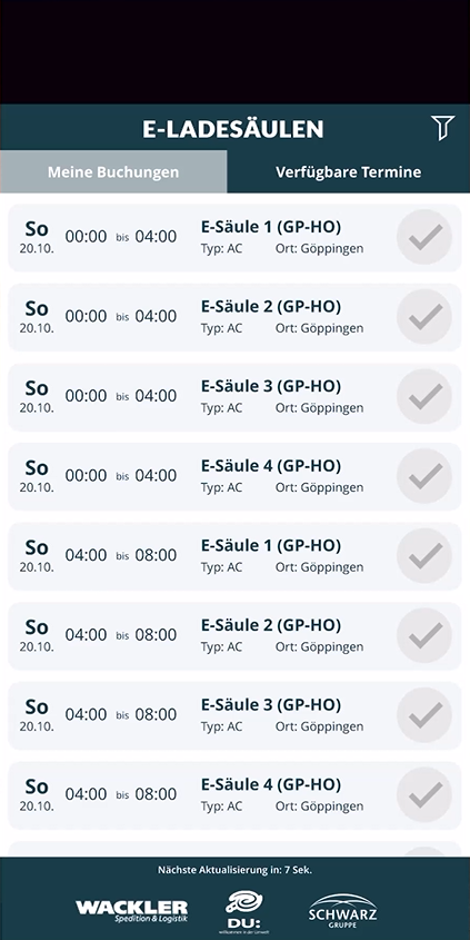 E-Ladesäulen-App