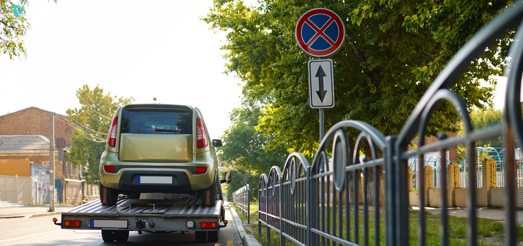 abgeschlepptes Auto