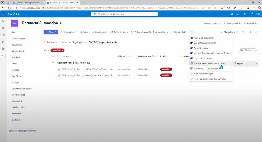 SharePoint-Regeln 2