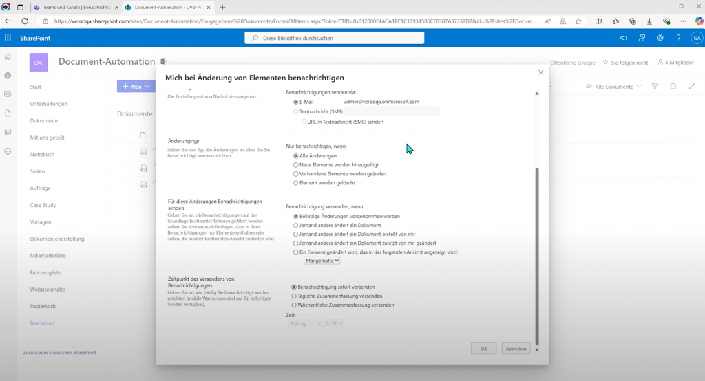 Wie wird benachrichtigt