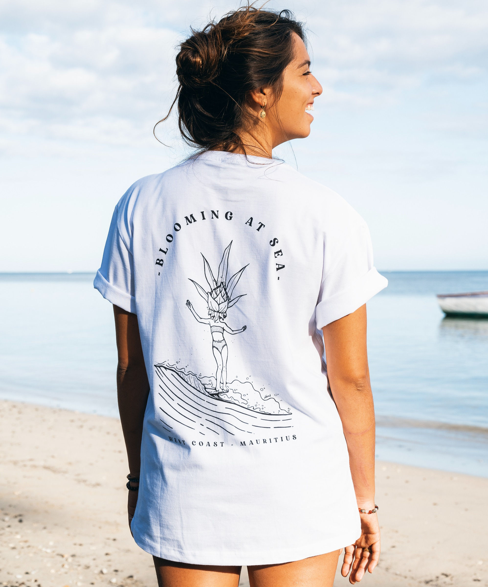 T-shirt Oversized Blooming At Sea - mur1050