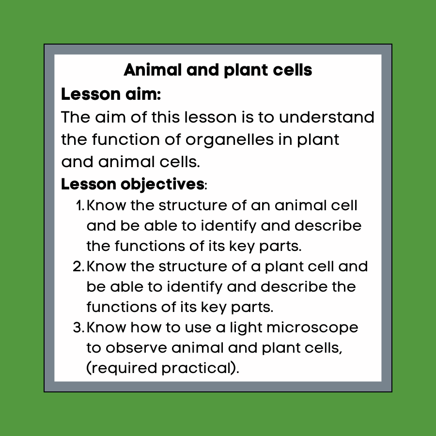 Thumbnail: Animal and plant cells Distance learning