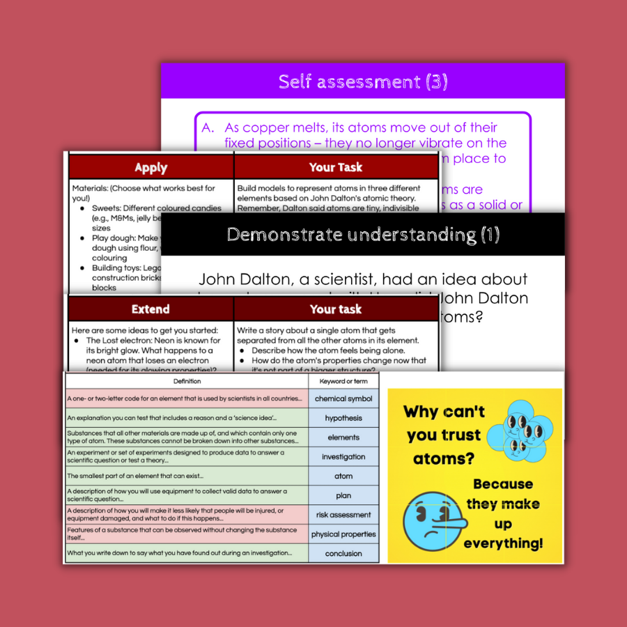 Thumbnail: Atoms KS3 Distance learning