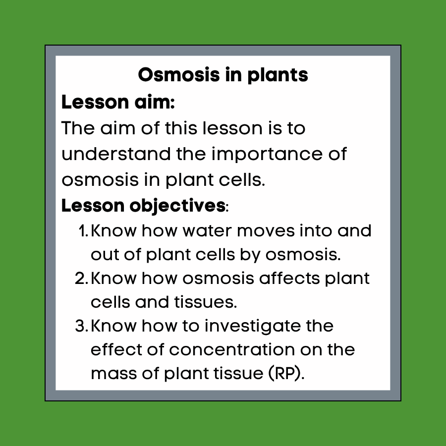 Thumbnail: Osmosis in plants Cover lesson