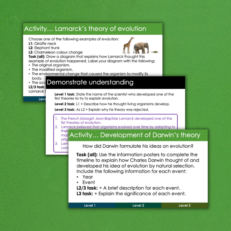 Thumbnail: Theories of evolution