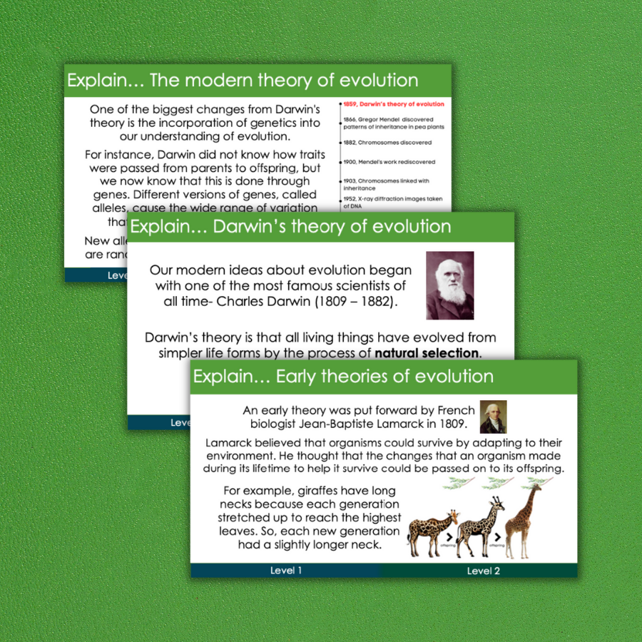 Thumbnail: Theories of evolution