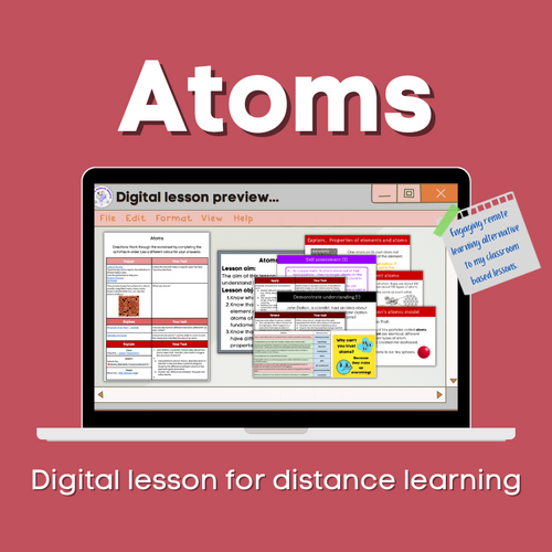 Atom Learning Science Atoms KS3 Distance learning | Cmgs Science Lessons