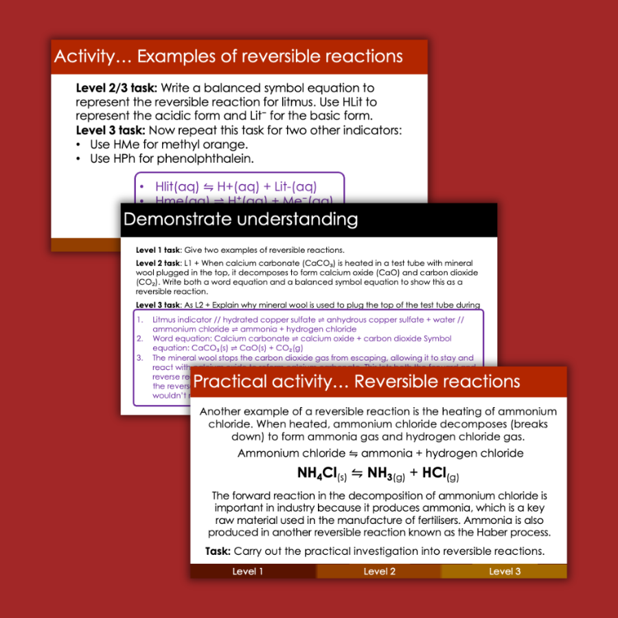 Thumbnail: Reversible reactions