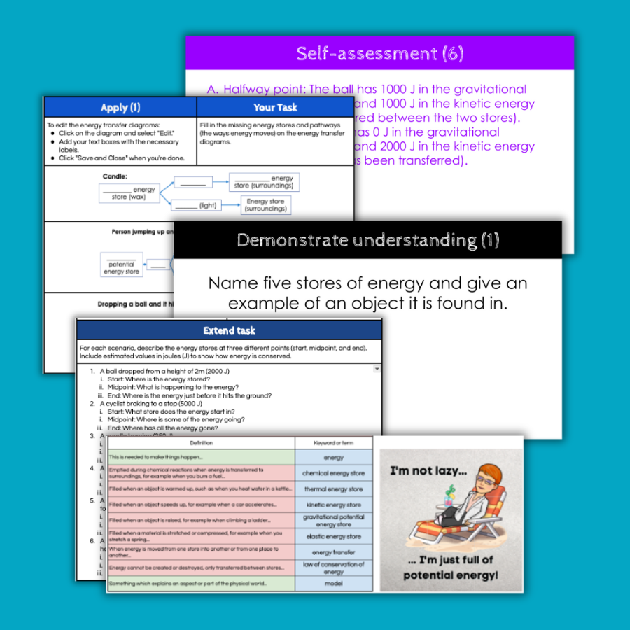 Thumbnail: Energy stores and transfers Distance learning