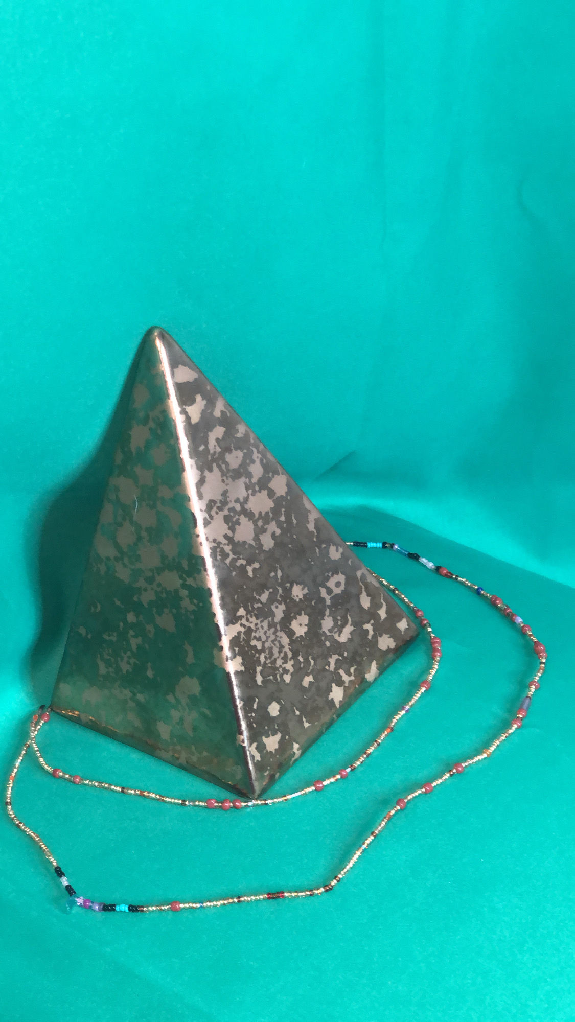 Ethiopian Sunrise orange gold Custom blue waist beads shop anointed waist train