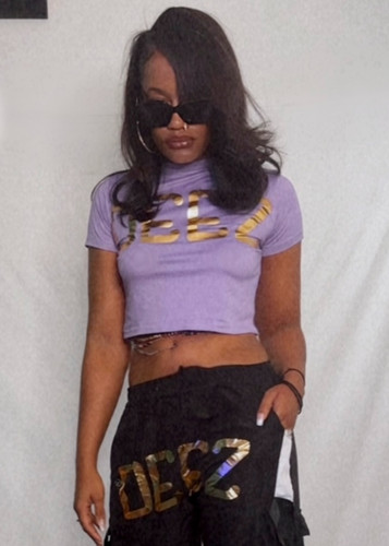 DEEZ PURPLE BABY TEE | desireemckinney