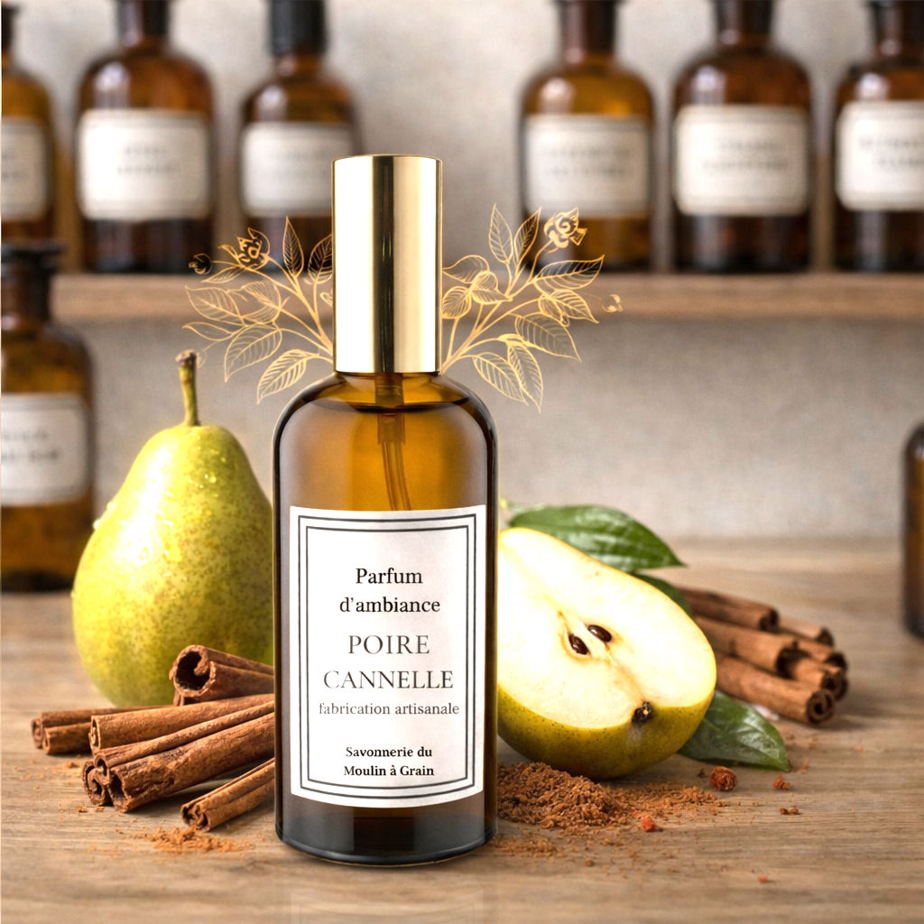 Parfum d'ambiance poire & cannelle