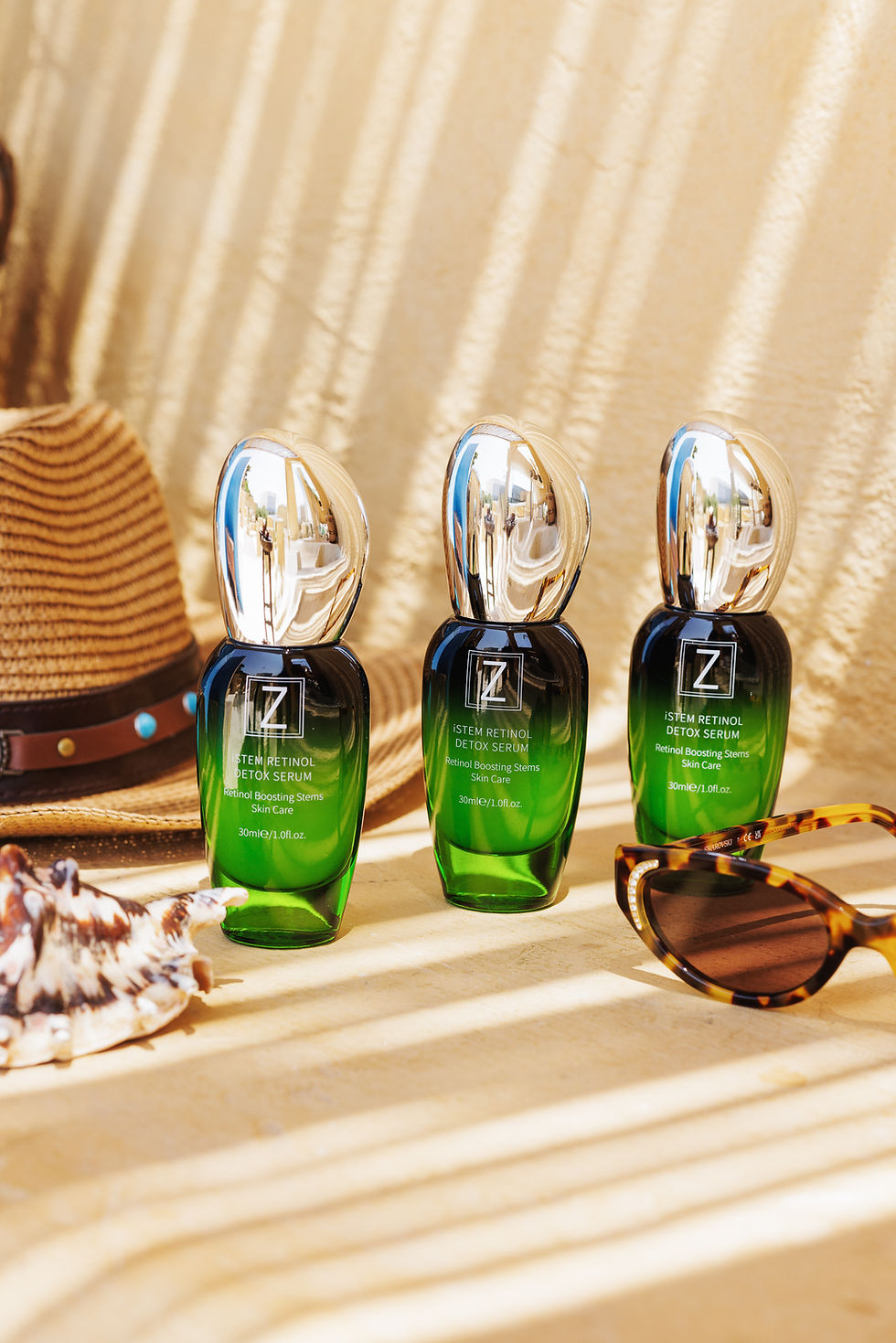 Thumbnail: Three Zartaux iStem Retinol Detox Serum bottles