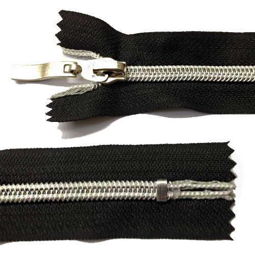 ZÍPER NYLON DESTACÁVEL ALUMINIZADO
