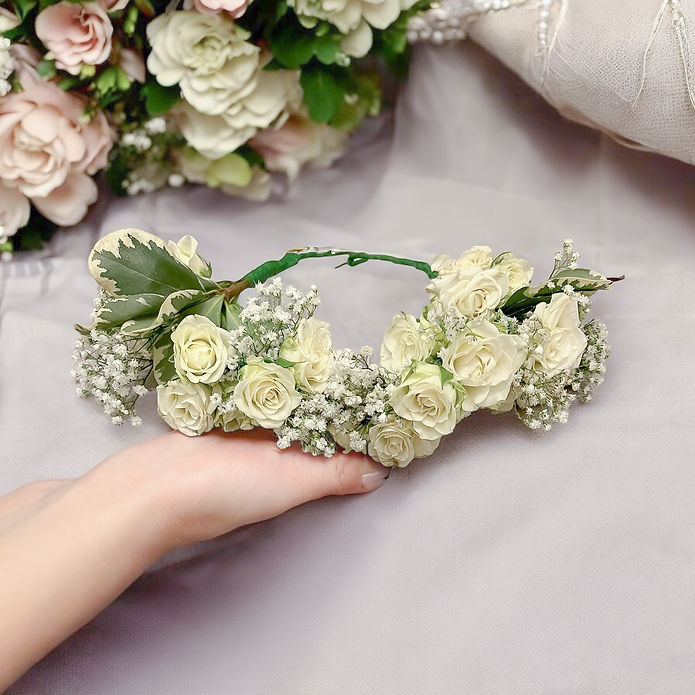 Image of white flowers with a white overlay