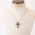 sapphire and diamond pendant with yellow gold chain