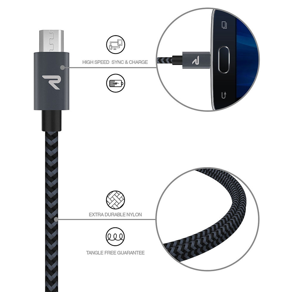 Thumbnail: 3.3ft Micro USB cable [2 Pack]