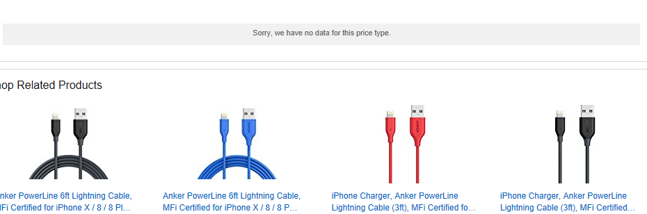 Thumbnail: 6ft Lightning Cable for iPhone