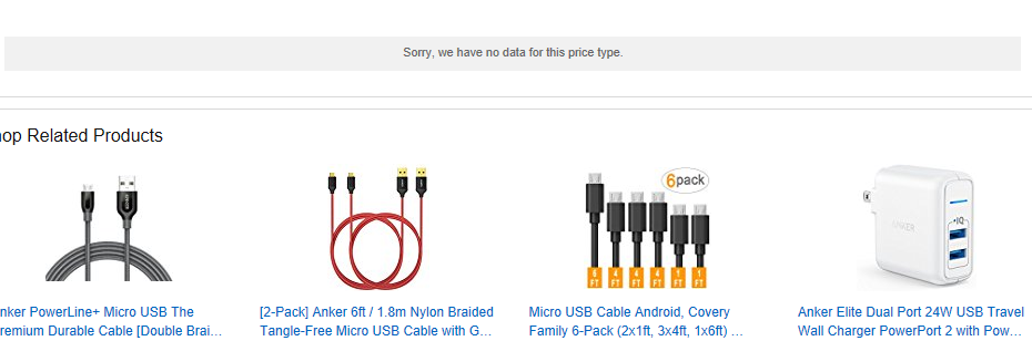 Thumbnail: 6ft Nylon Braided Micro USB Cable (2 Pack)