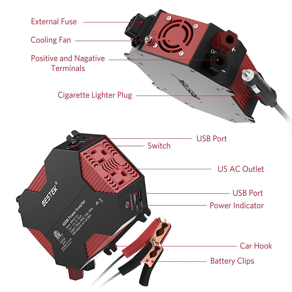 Thumbnail: 400W Power Inverter Car Adapter