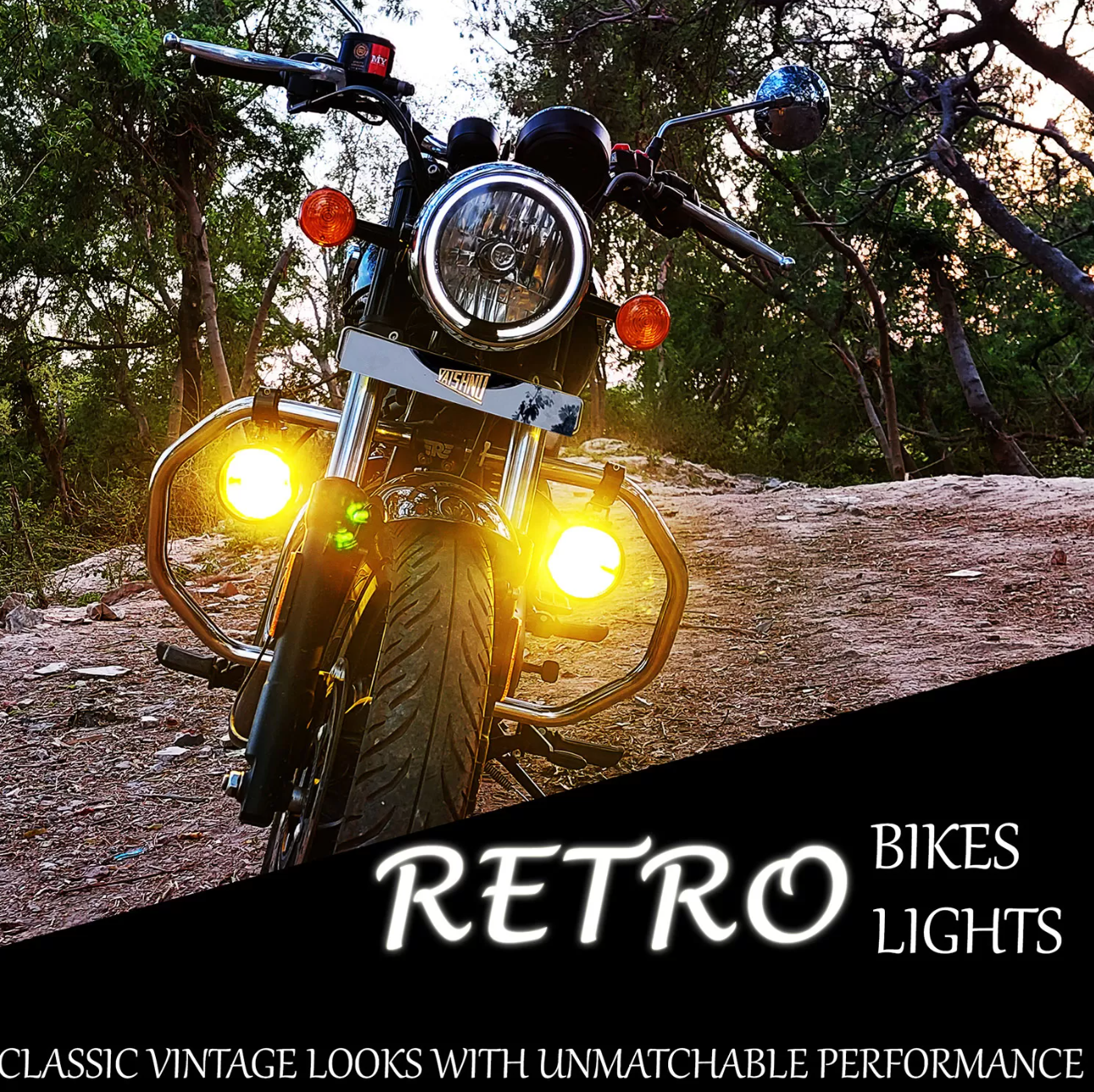 Vaishnu AUX Lights - Thunder Series Combo Kit (Retro LED)