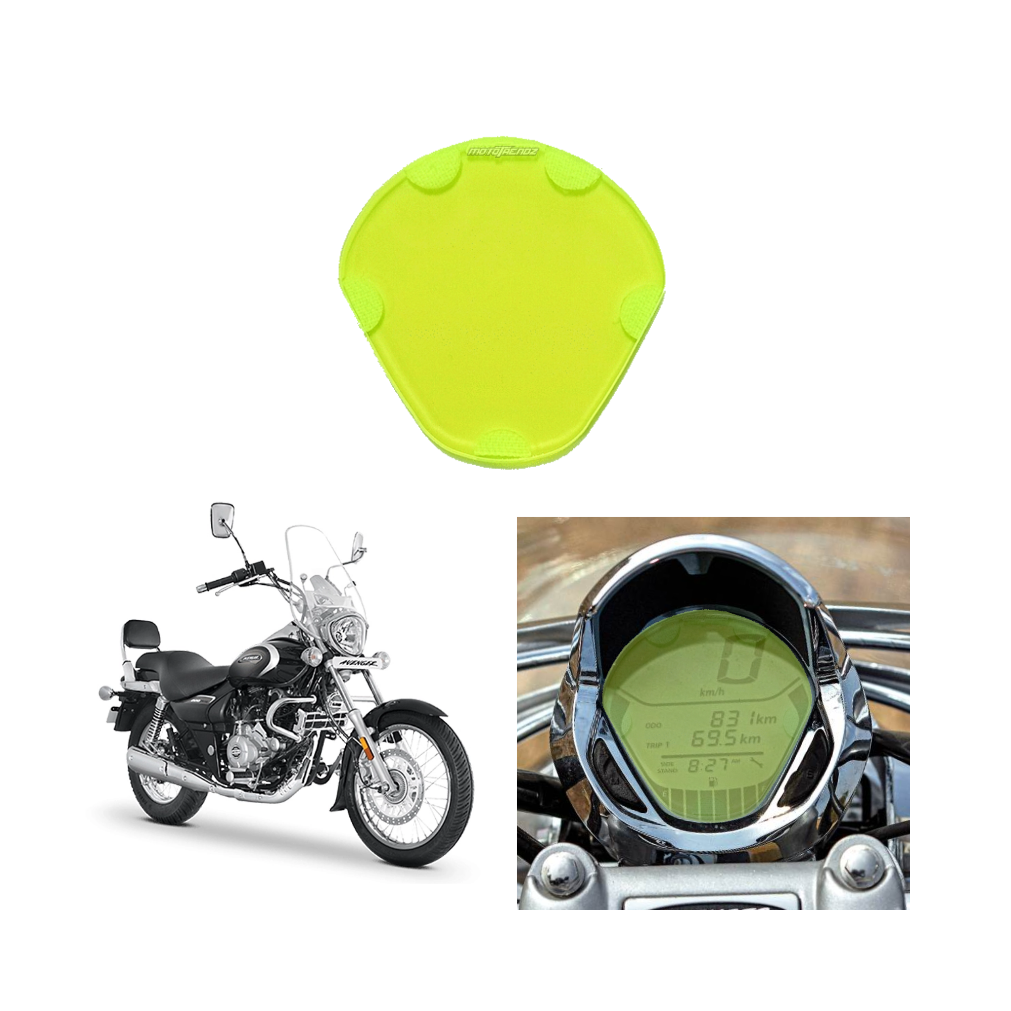 MotoTrendz Acrylic Speedometer Protector (Bajaj)