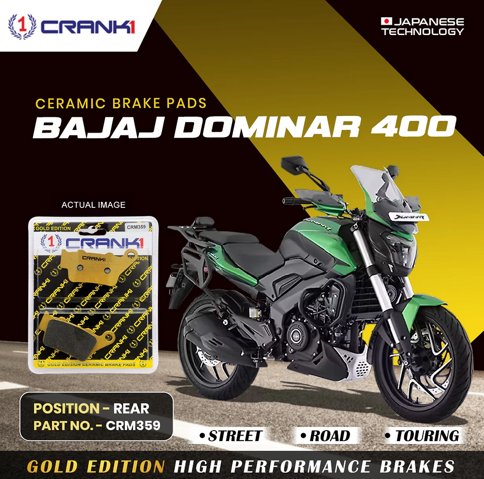 Thumbnail: CRANK1 Ceramic Brake Pads - Dominar 400