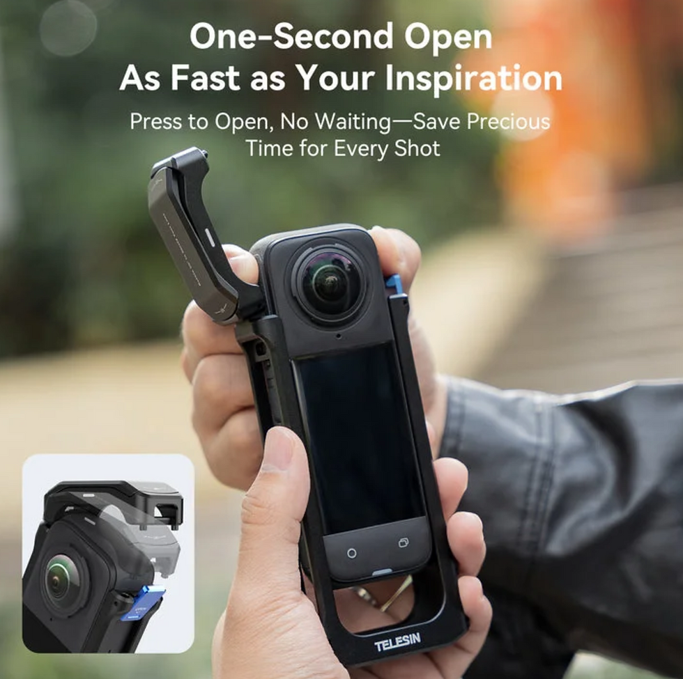 Thumbnail: Telesin Aluminum cage for Insta360 X4